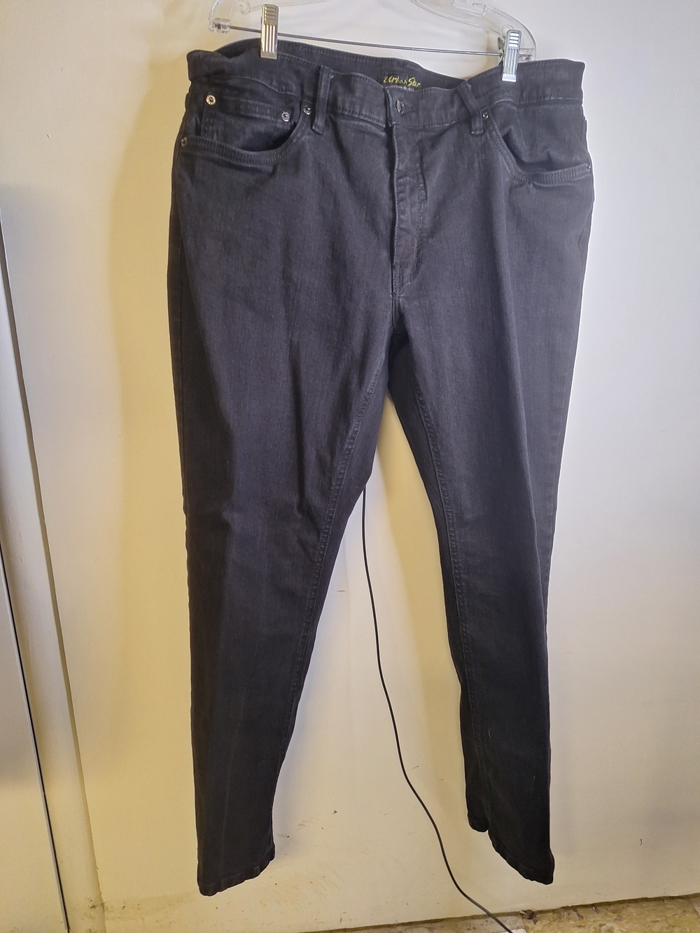 Urban Star  Black Men's Jeans  Size- 38/30 Straight Leg.